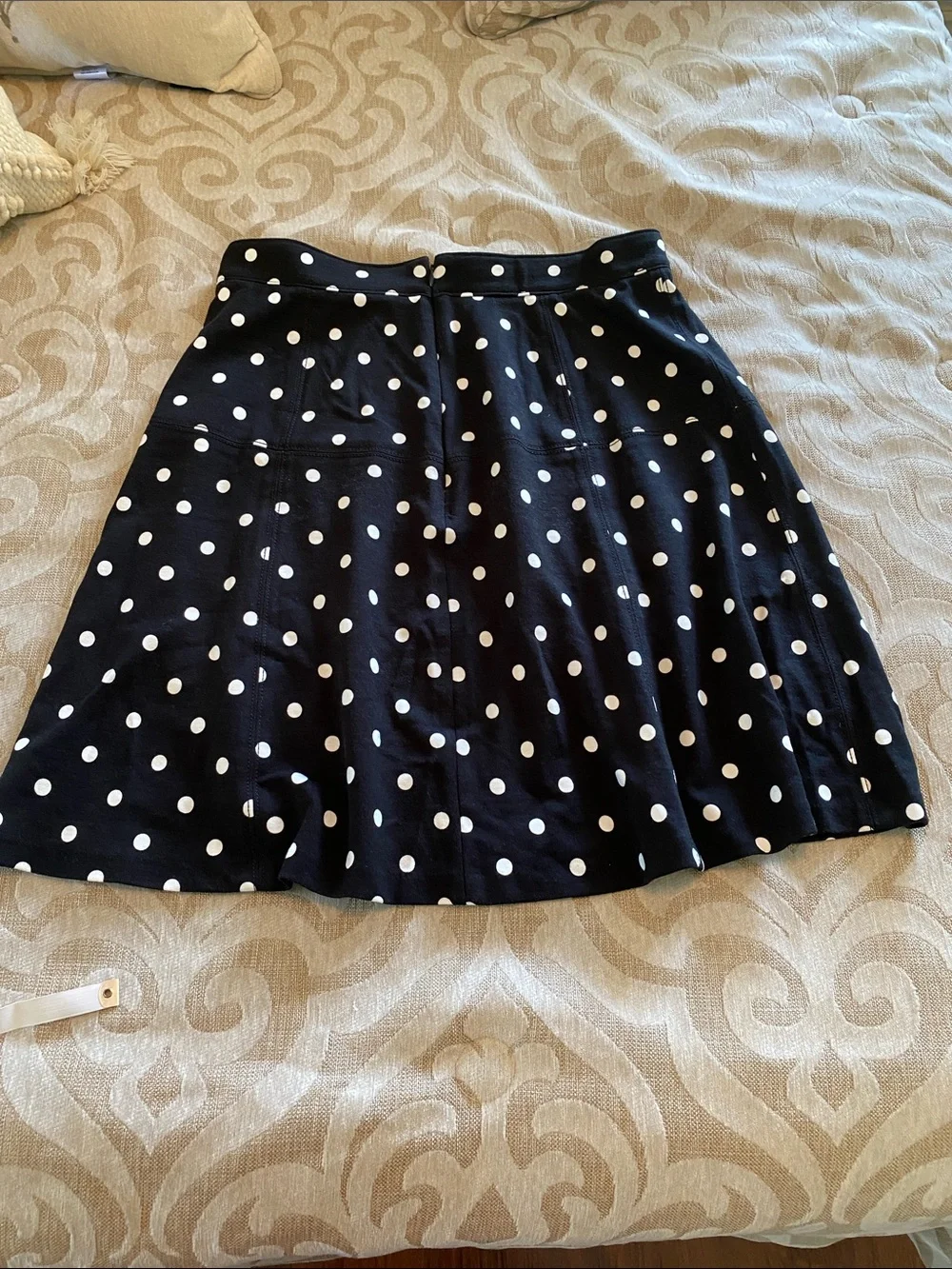 Ann Taylor Factory Polka Dot Skater Skirt Size 6 Parisian Chic